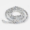 Electroplate Glass Beads Strands EGLA-A034-J8mm-M05-2