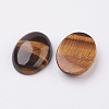 Natural Tiger Eye Flat Back Cabochons X-G-G741-10x14mm-01-2