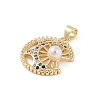 Brass Micro Pave Colorful Cubic Zirconia Pendants KK-E111-34D-G-2