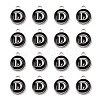 Platinum Plated Alloy Charms LS-ENAM-S118-02D-P-2
