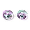 Electroplate Transparent Colours Rainbow Glass Seed Beads SEED-T007-03E-2