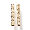 Corrugated Brass Tube Beads KK-H759-28A-G-1