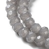 Baking Paint Imitation Jade Glass Bead Strands DGLA-A034-J6MM-A43-3