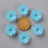 Transparent Frosted Acrylic Bead Caps MACR-S371-04A-755-3
