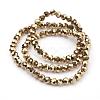 Electroplate Glass Bead Strands EGLA-R042-4mm-03-2