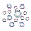 16Pcs 3 Styles Electroplate Glass Linking Rings GLAA-YW0005-28D-1