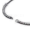 Brass Rhinestone Tennis Slider Bracelet Makings KK-E068-VD015-4-3