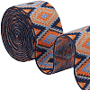 2.5Yards Rhombus Vintage Jacquard Polyester Ribbon OCOR-CY0004-48C-1