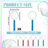 72Pcs 6 Colors Plastic Handheld Magnifier for Children DIY-GO0002-78-2