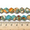 Dyed Synthetic Imperial Jasper Beads Strands G-D337-10mm-A02-5