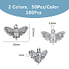 100Pcs 2 Colors Tibetan Style Alloy Pendants FIND-DC0006-17-2