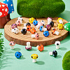 28Pcs 7 Colors Handmade Porcelain Beads PORC-TA0001-23-5