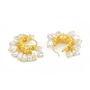 Brass Hoop Earrings for Women EJEW-Q391-16G-3