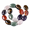 Natural Green Aventurine & Rose Quartz & Red Agate & Tiger Eye & Amethyst Beads Strands X-G-S364-095-2