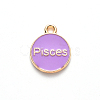 Alloy Enamel Pendants ENAM-S124-01A-01H-3