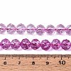 Crackle Transparent Glass Beads Strands X1-GLAA-N063-8mm-05-4