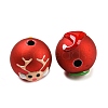 Christmas Theme Opaque Acrylic Beads OACR-E025-03-3