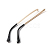 2Pcs Alloy Eyeglasses Arm FIND-WH0128-29G-1