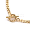 Brass Curb Chain Necklaces NJEW-JN02974-3