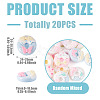 20Pcs Opaque Resin Decoden Cabochons RESI-TADJ0001-20-3