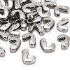 Letter Slider Beads for Watch Band Bracelet Making ALRI-O012-L-NR-2