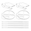 4Pcs Handheld Cosmetic Palette AJEW-GL0001-51-1