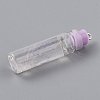 Transparent Glass Bottle Pendant Decorations EGLA-B002-01E-2