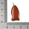 Natural Red Jasper Pendants G-A297-01G-12-3