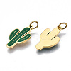 316 Surgical Stainless Steel Enamel Pendants X-STAS-S116-408G-2