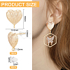 12Pcs Brass Stud Earring Findings KK-BC0011-34-2