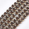 Electroplate Glass Beads Strands X-EGLA-S188-09D-1