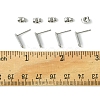 10Pcs 201 Stainless Steel Stud Earring Findings with Hole EJEW-FS0001-14D-5
