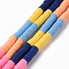 Handmade Polymer Clay Bead Strands CLAY-C003-02G-1