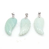 Natural Amazonite Pendants WI-PW0001-085S-1