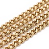Ion Plating(IP) 304 Stainless Steel Curb Chains CHS-L022-01G-1