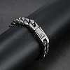 Alloy Curb Chain Bracelet for Men WG16336-01-1-5