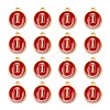 Golden Plated Alloy Enamel Charms ENAM-S118-03I-2