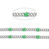 304 Stainless Steel Enamel Curb Chains CHS-P013-01P-10-2
