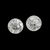 Transparent Spray Painting Crackle Glass Beads GLAA-L046-01B-22-3