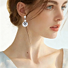 Brass Stud Earring Findings KK-CN0003-42S-6