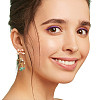Bowknot Shapes Brass Stud Earring Findings KK-AN0001-09-4