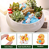 9Pcs 9 Styles Cartoon Cute Resin 3D Duck Figurines DJEW-TA0001-39-5