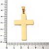 304 Stainless Steel Religion Jesus Cross Pendants STAS-F323-09G-3