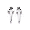 Tibetan Style Alloy Pendants X-TIBE-S108-108T-AS-RS-2