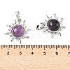 Natural Amethyst Pendants G-F786-08P-27-3