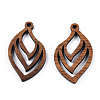 Natural Walnut Wood Pendants WOOD-T023-17-1