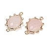 Natural Mixed Stone Faceted Connector Charms G-K347-07G-3
