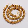 Natural Tiger Eye Bead Strands G-P230-08-E-8mm-2