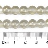 Frosted Transparent Glass Bead Strands X1-GLAA-P065-8mm-01-3