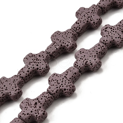 Natural Lava Rock Beads Strands G-L498-E01-01B-1